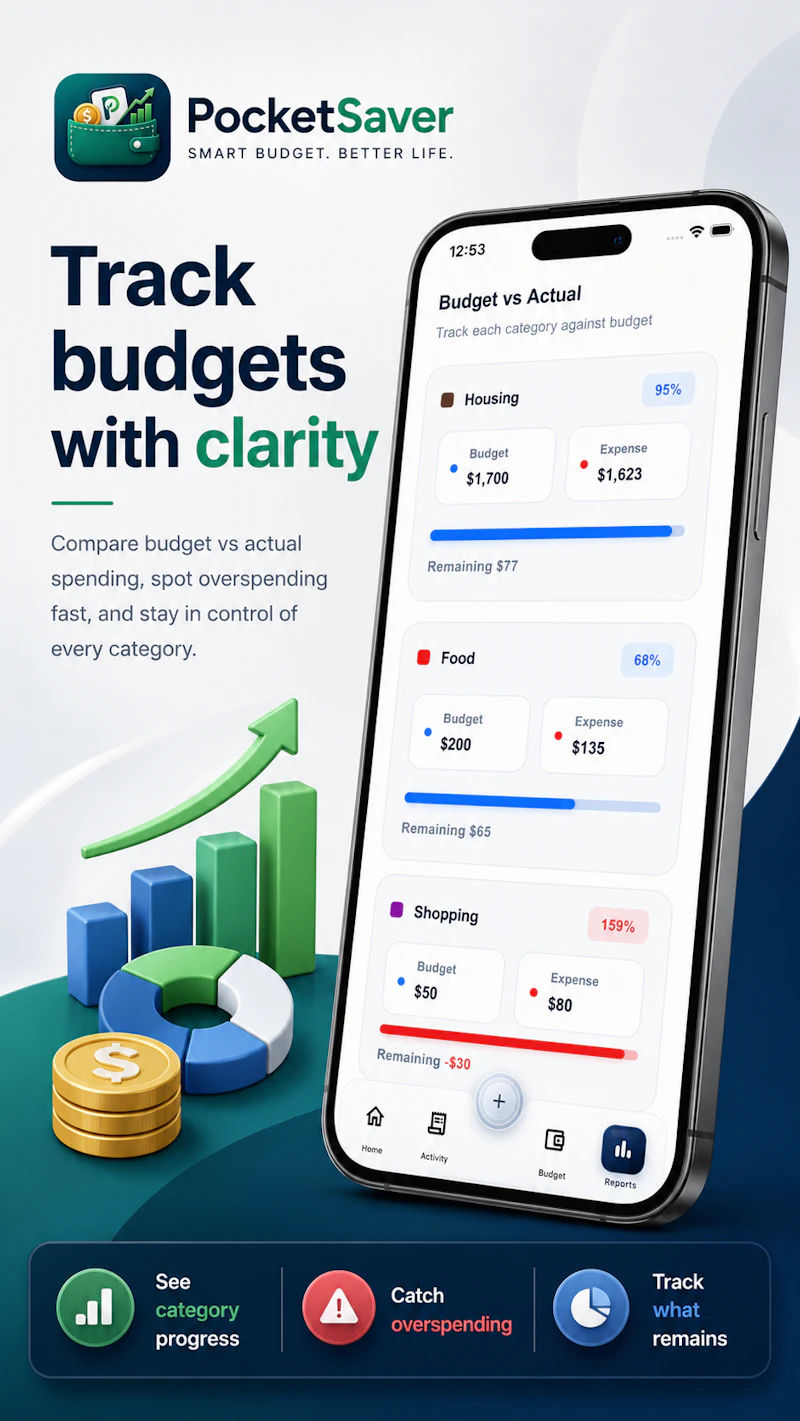 Pocket Saver - Smart Budget screenshot 7