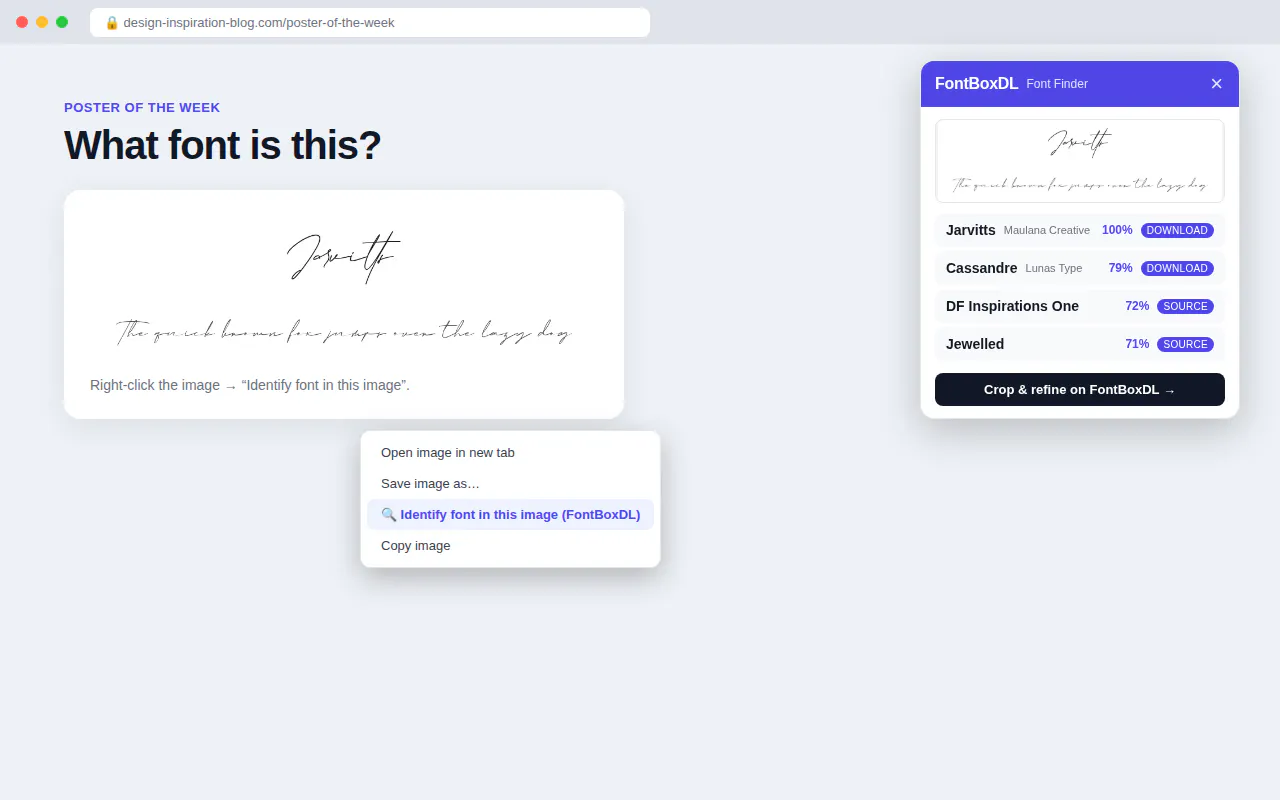 FontBoxDL Font Finder gallery image
