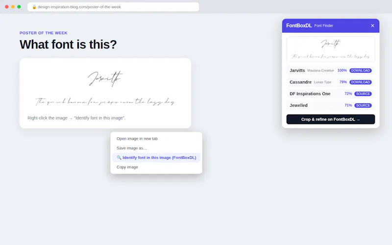 FontBoxDL Font Finder screenshot 1