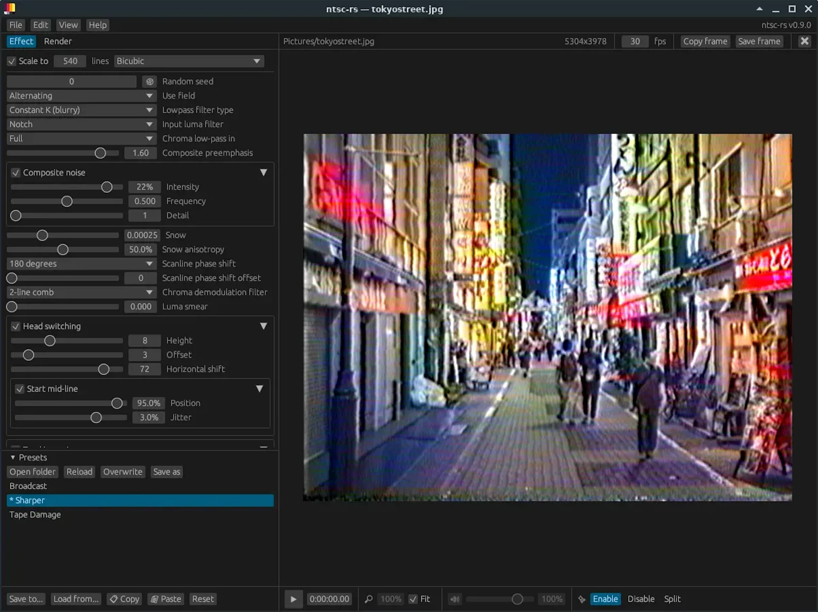 NTSC-RS screenshot 5