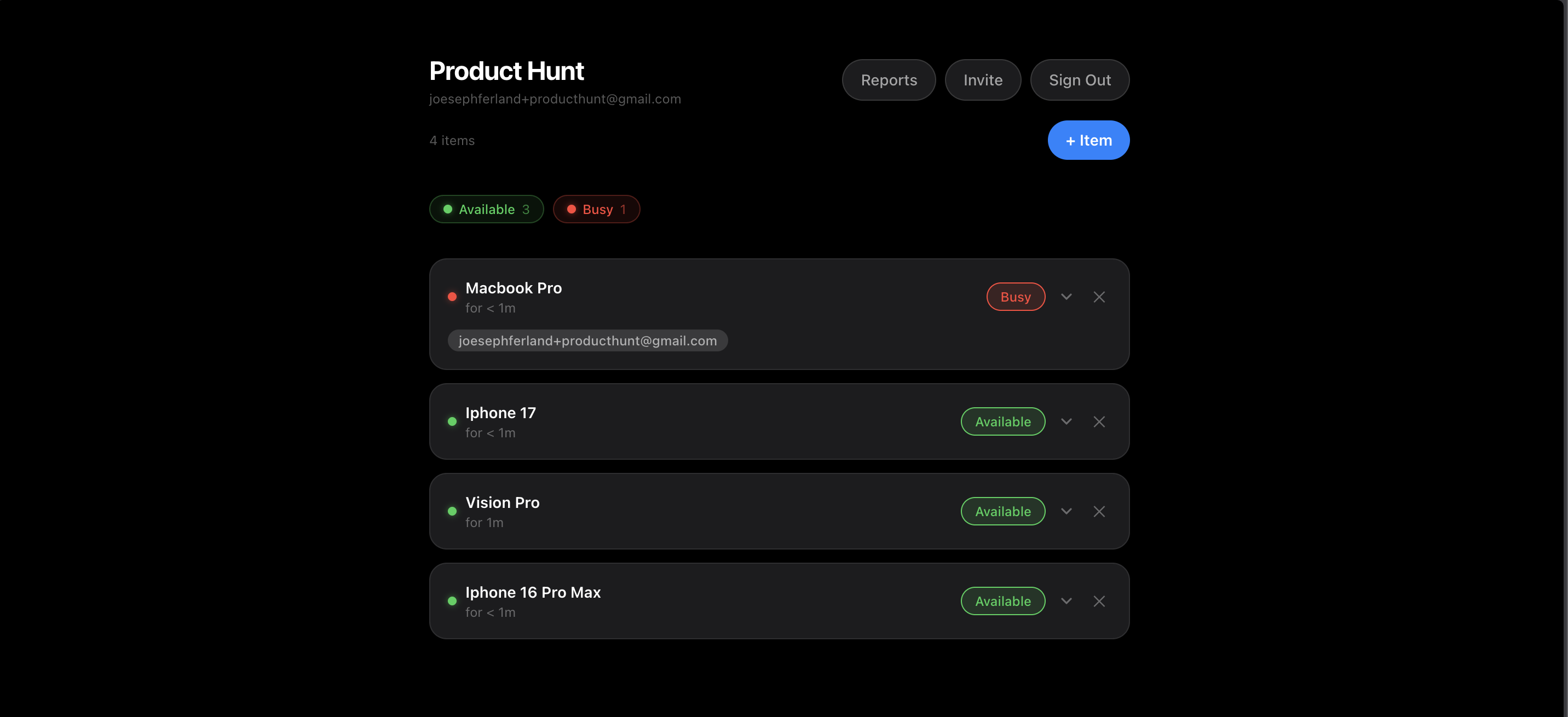 Availability Tracker gallery image