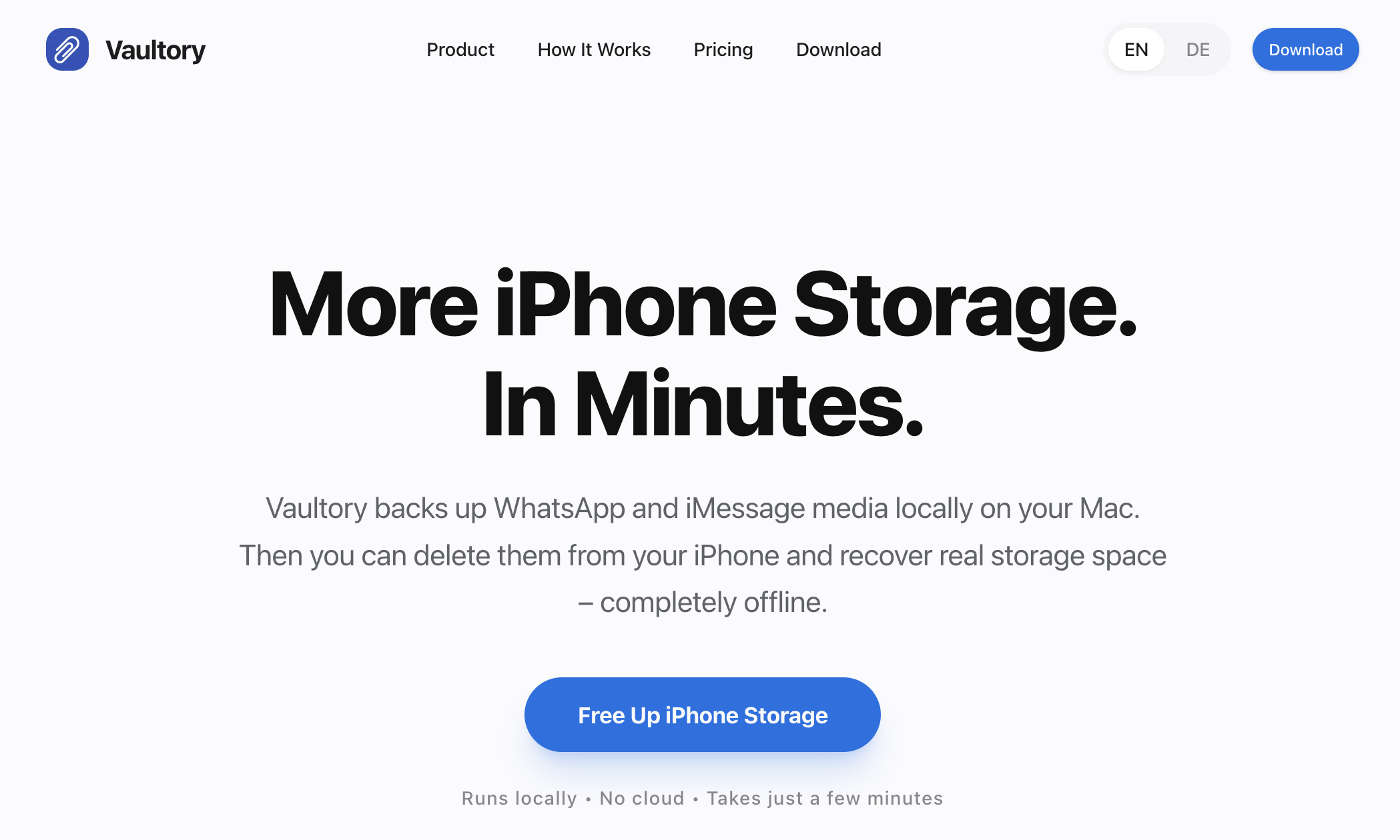 Vaultory - Main product screenshot demonstrating key features and user interface