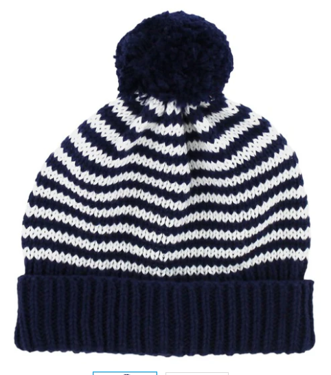 Beanie - Navy & Whit... logo