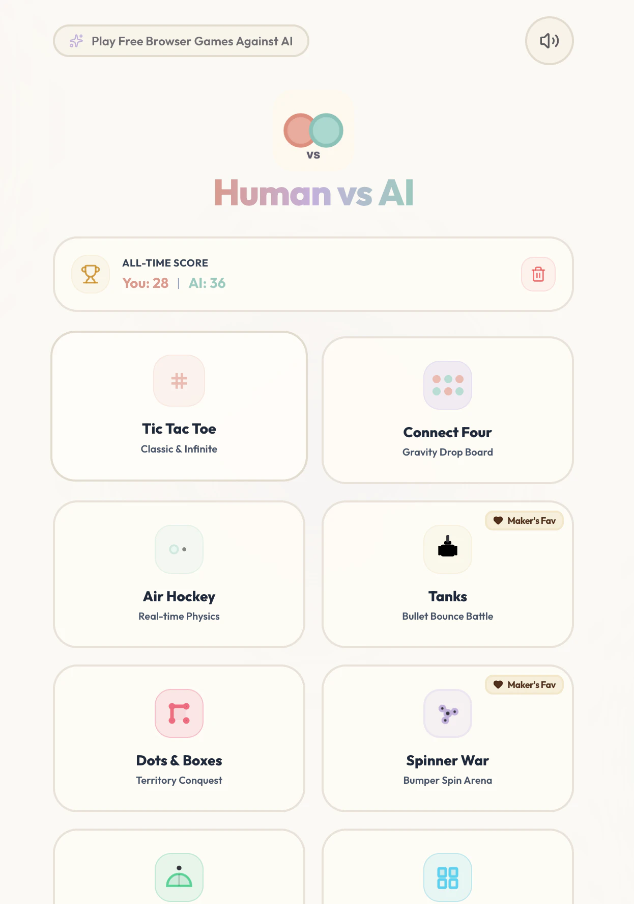 Human vs AI screenshot 1