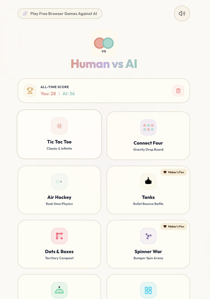 Human vs AI screenshot 1