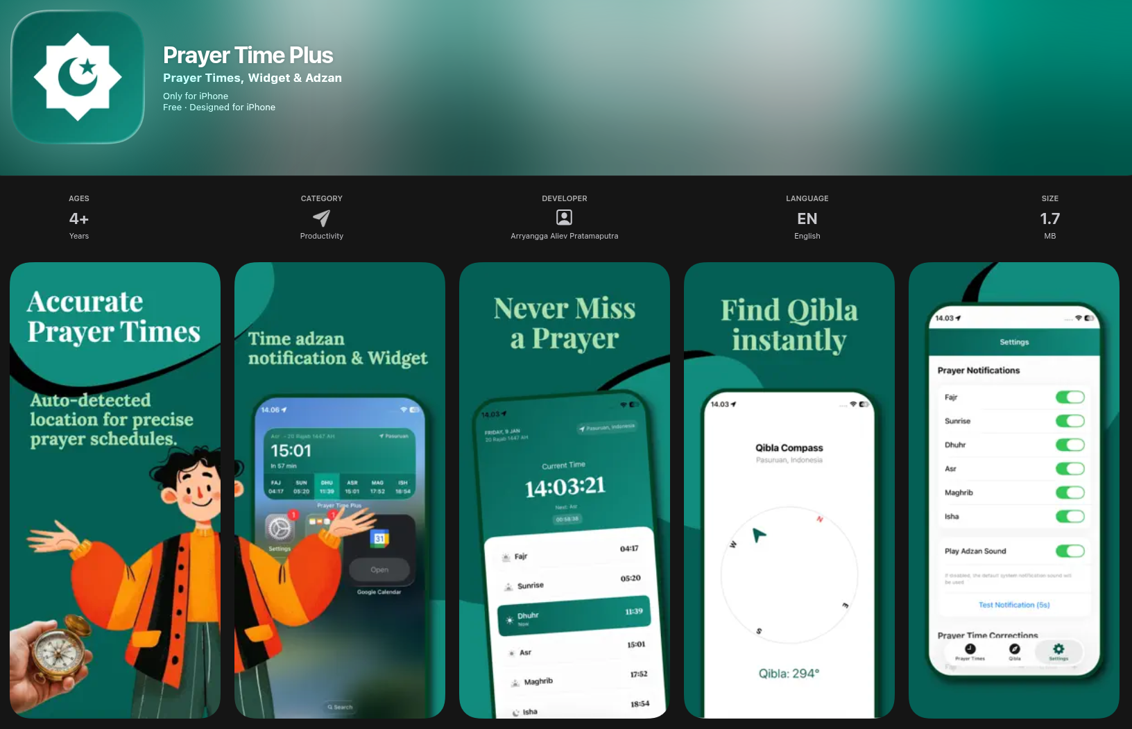 PrayerTimePlus - Widget time app for iOS gallery image
