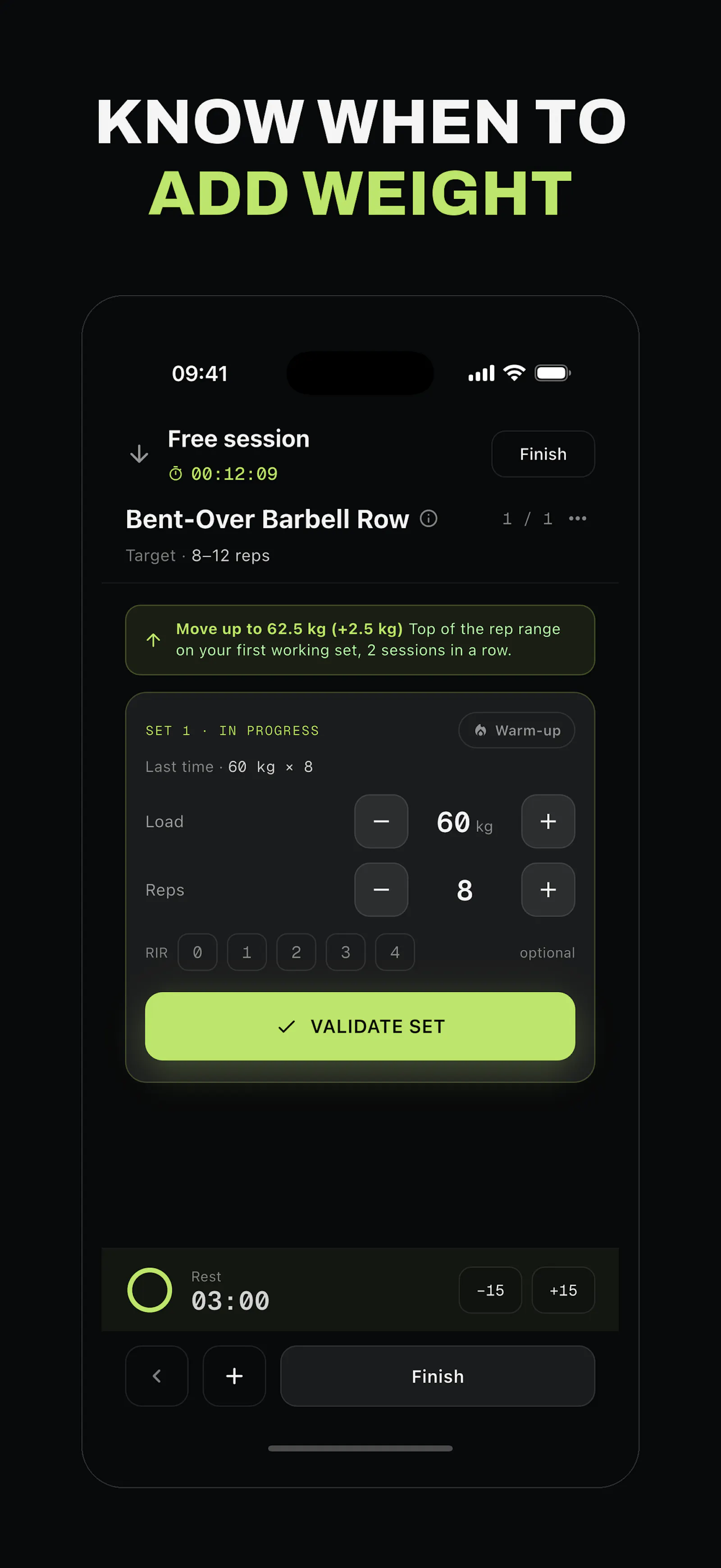 Oryn, free workout & nutrition tracker screenshot 3