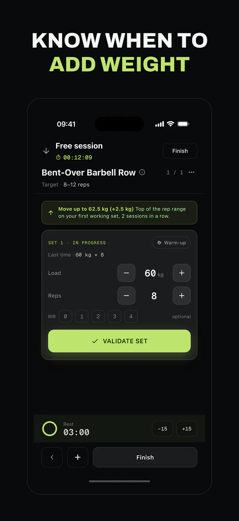 Oryn, free workout & nutrition tracker screenshot 3