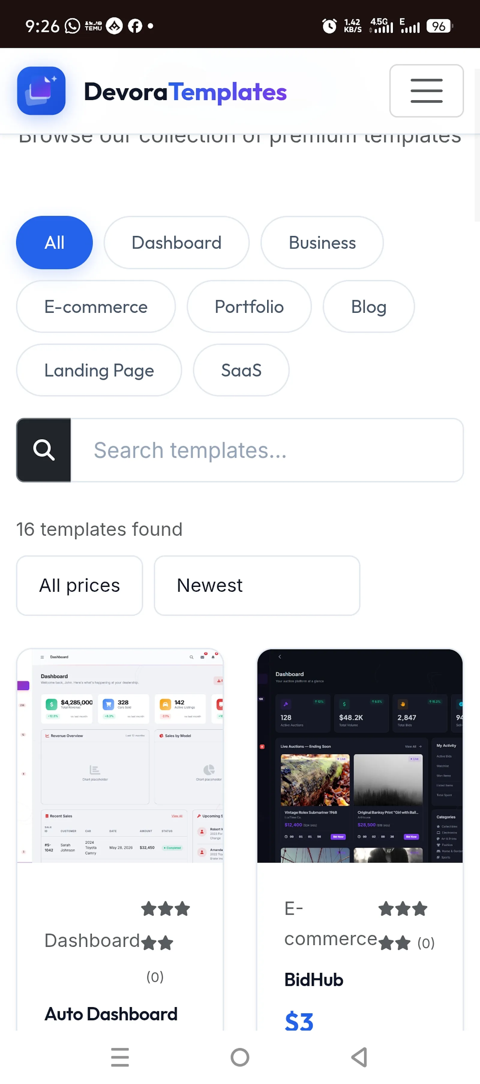 DevoraTemplates screenshot 3