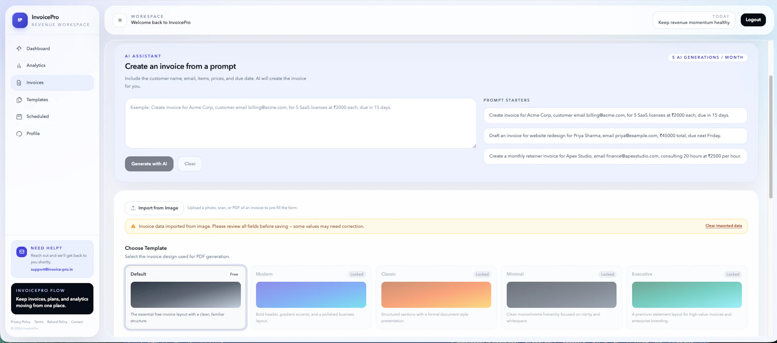 InvoicePro screenshot 3
