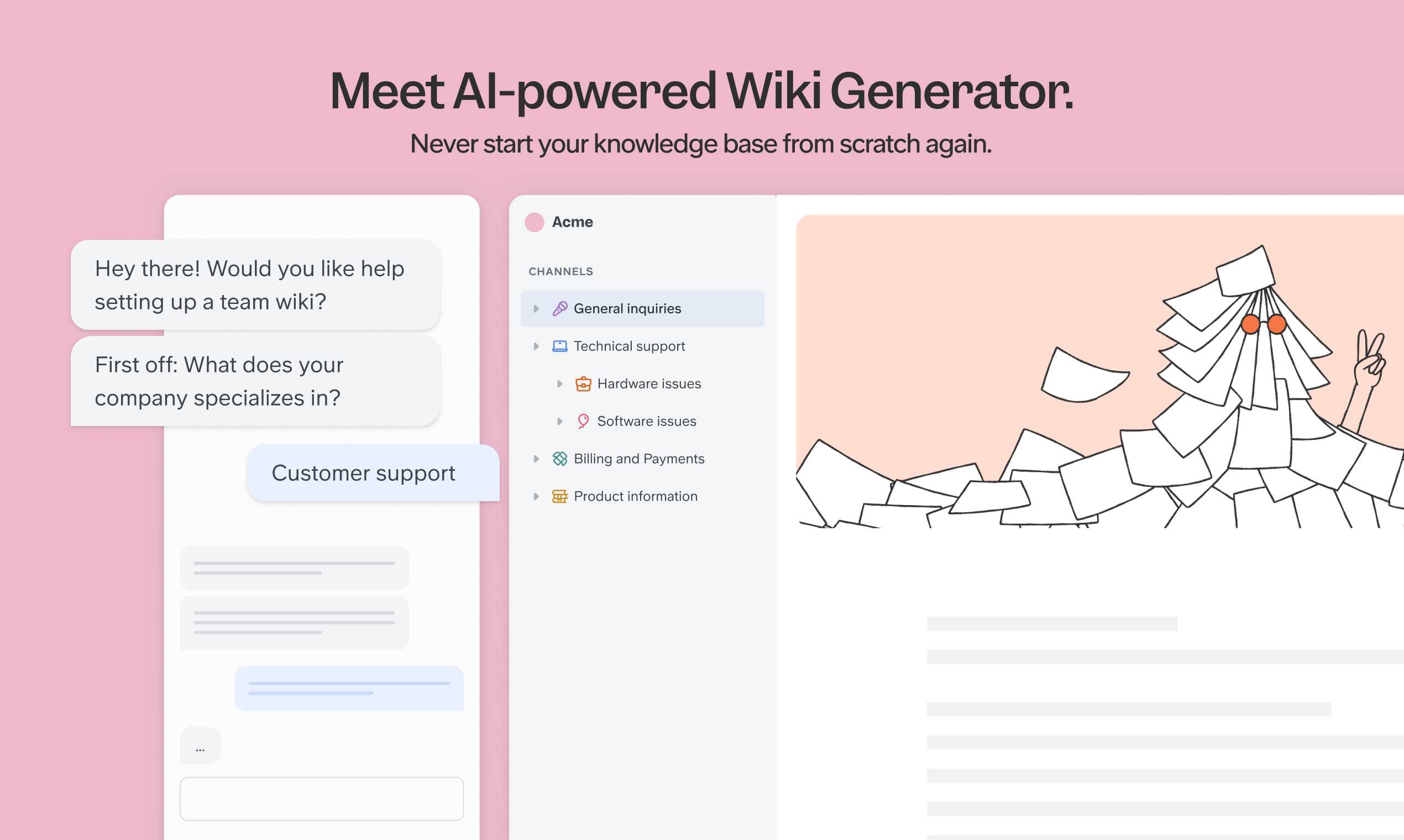 startuptile Wiki Generator-AI assistant for instant wiki structure