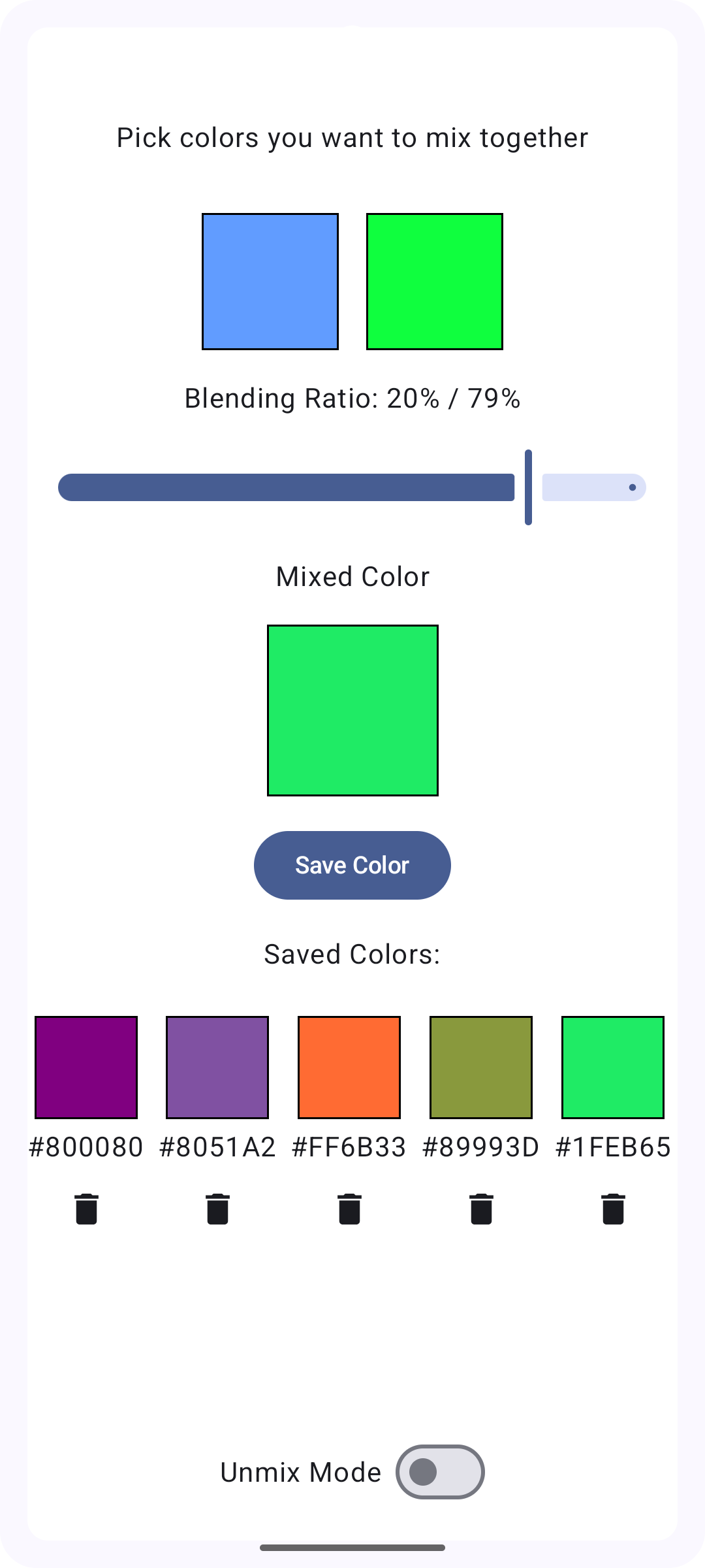 Palettica - App semplice miscelazione dei colori per Android. media 2