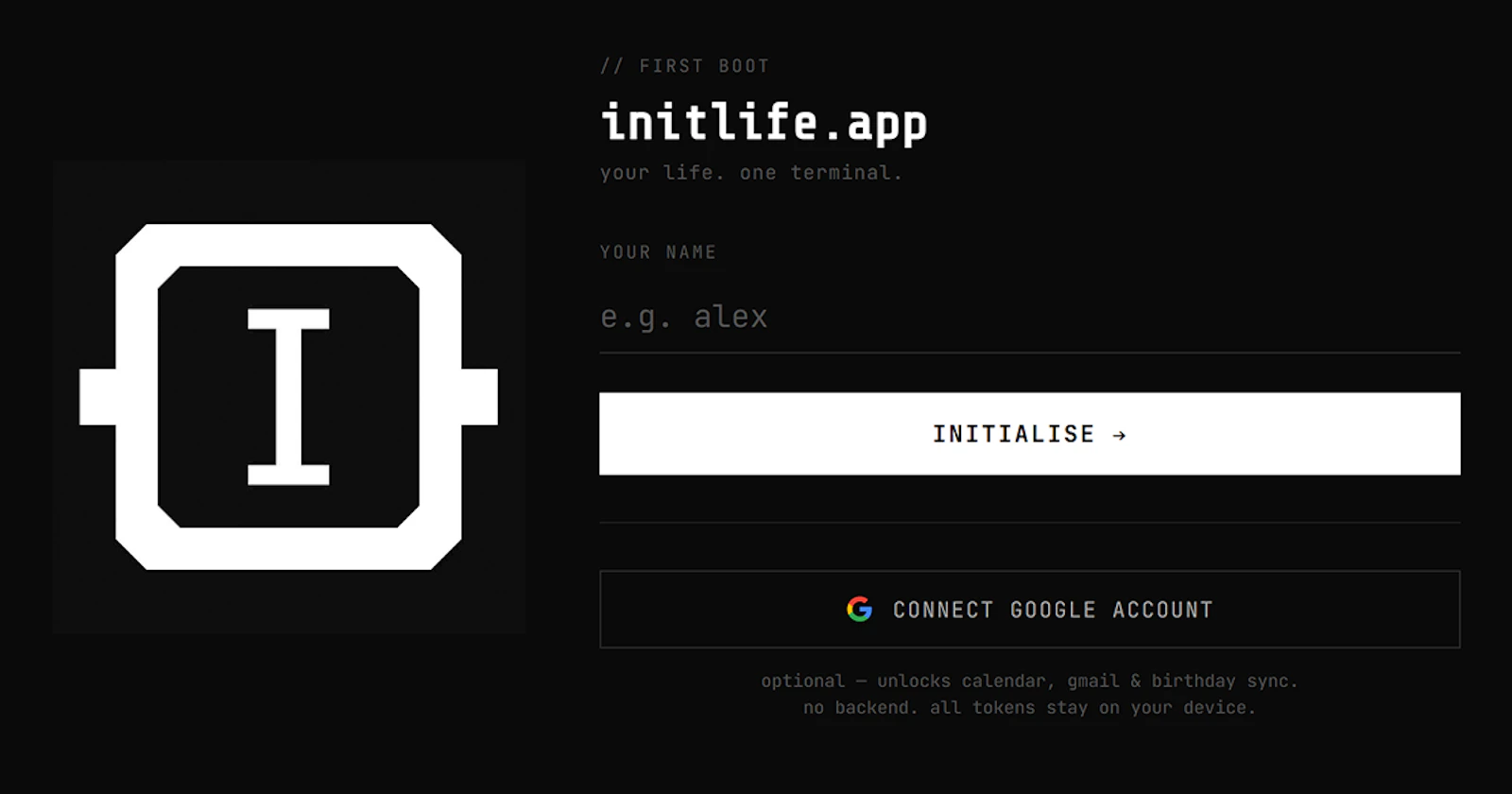 InitLife screenshot 1