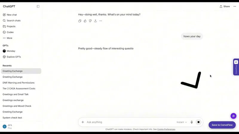 ConvoFlow-AI Memory for ChatGPT & Claude screenshot 1 (video preview)