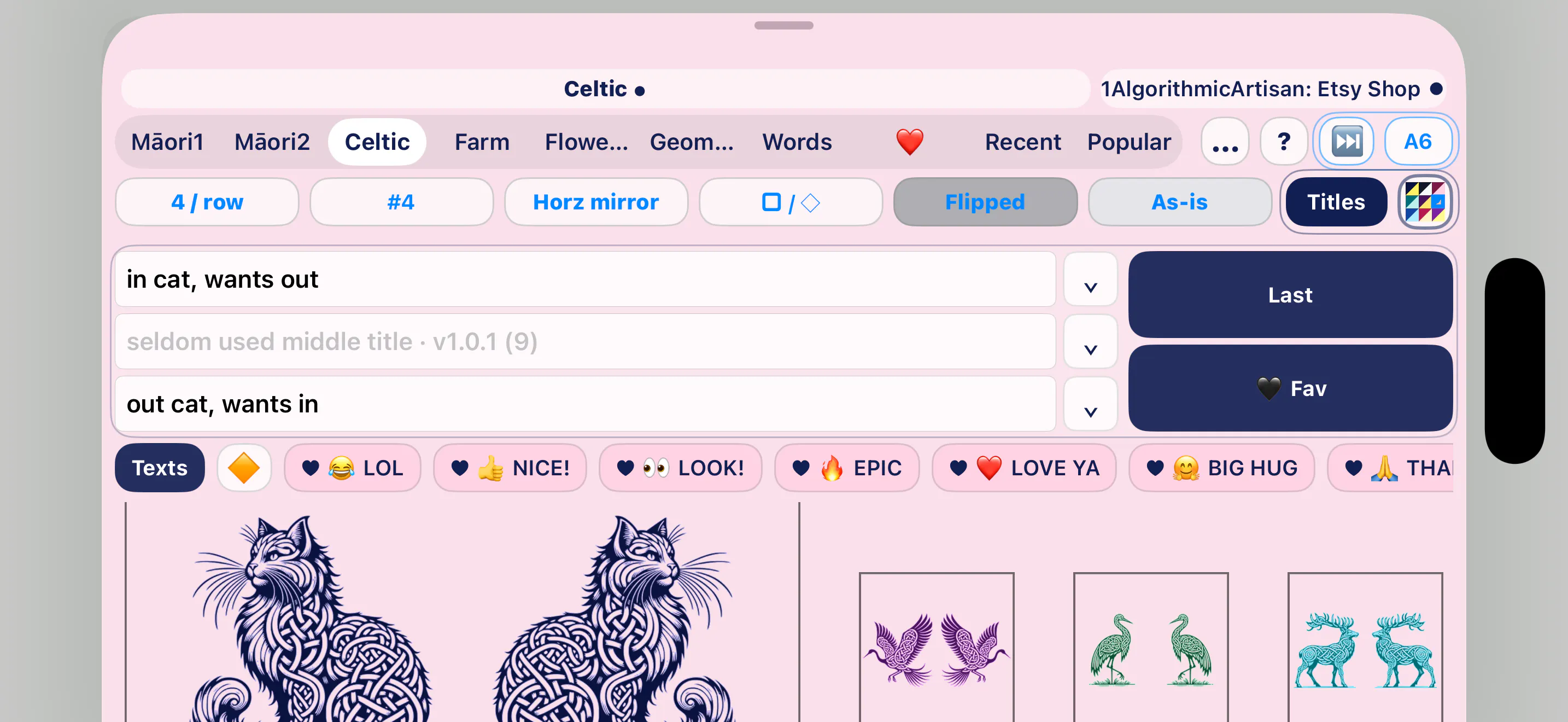 Free IOS   Animals Stickers, Mirrored gallery image