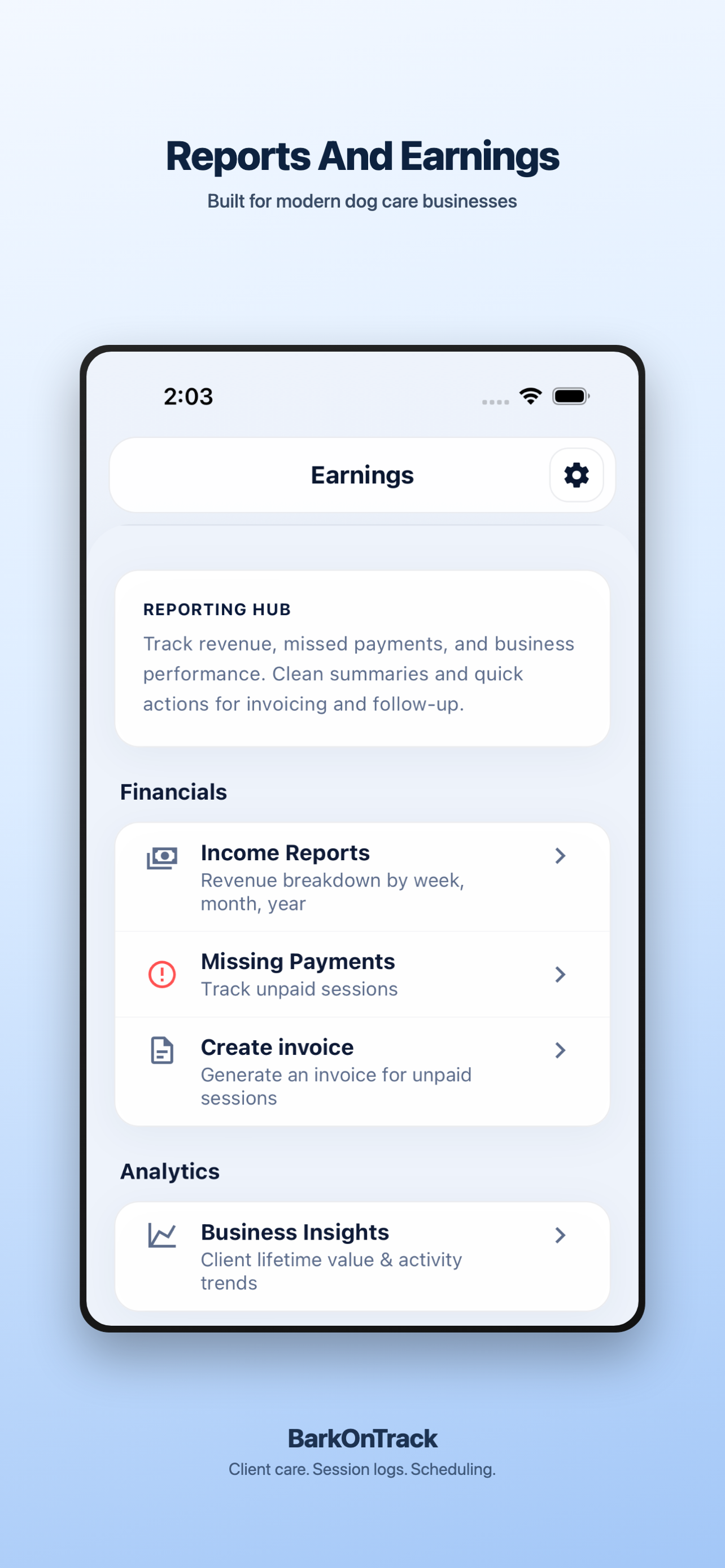 BarkOnTrack gallery image