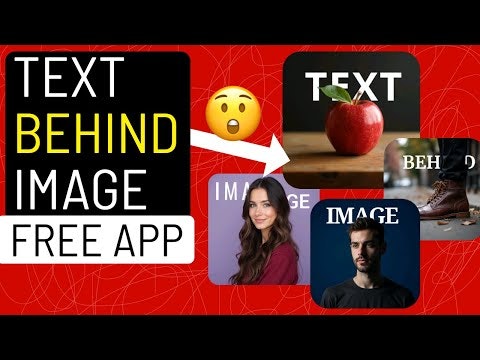 Text Behind Image - Android app gallery image