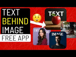 Text Behind Image - Android app gallery image
