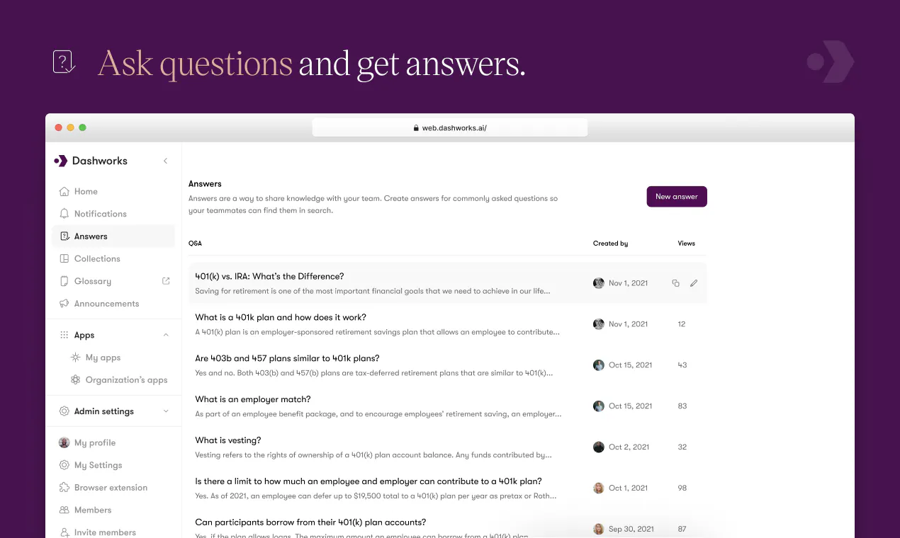 Dashworks 2.0 screenshot