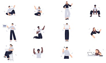 Poser illustrations gallery image