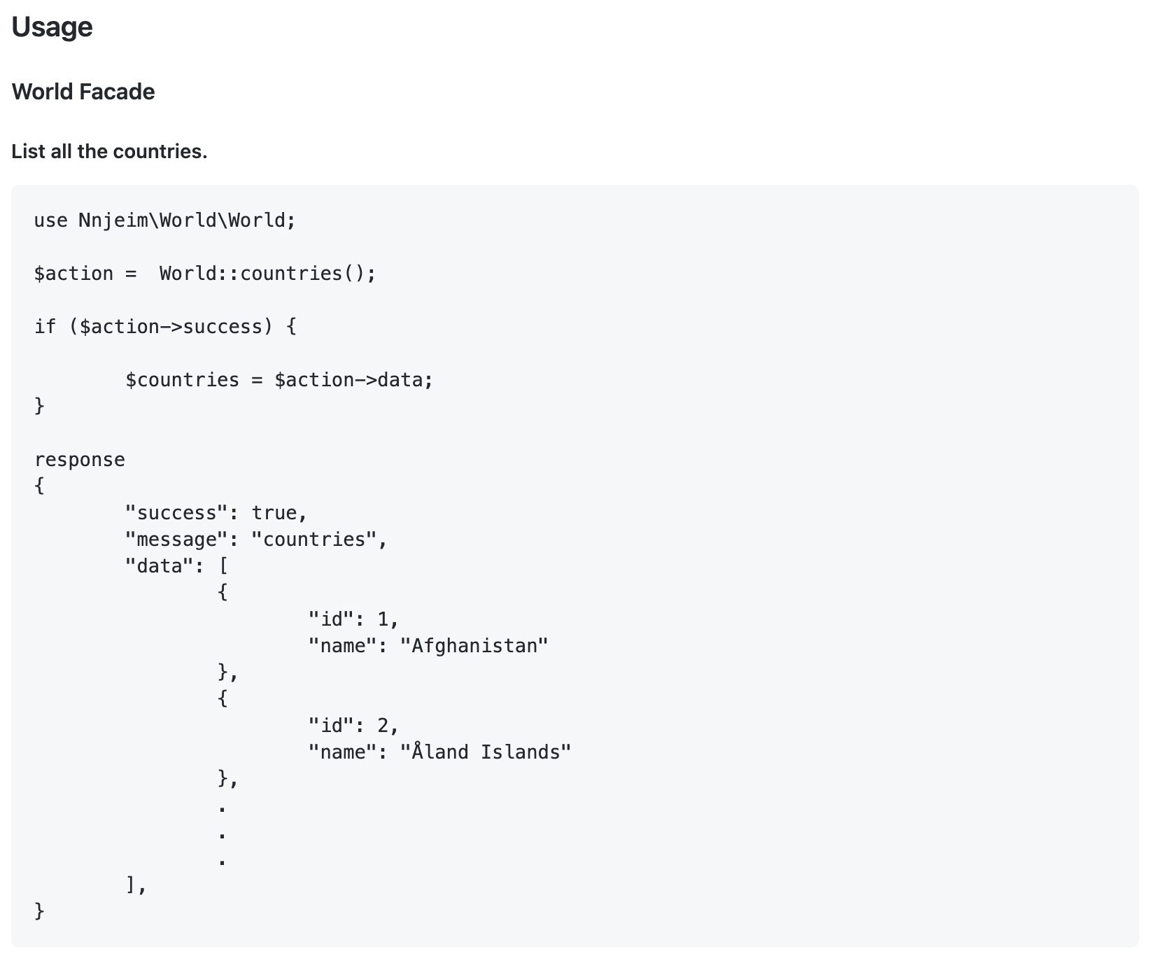 Laravel world gallery image