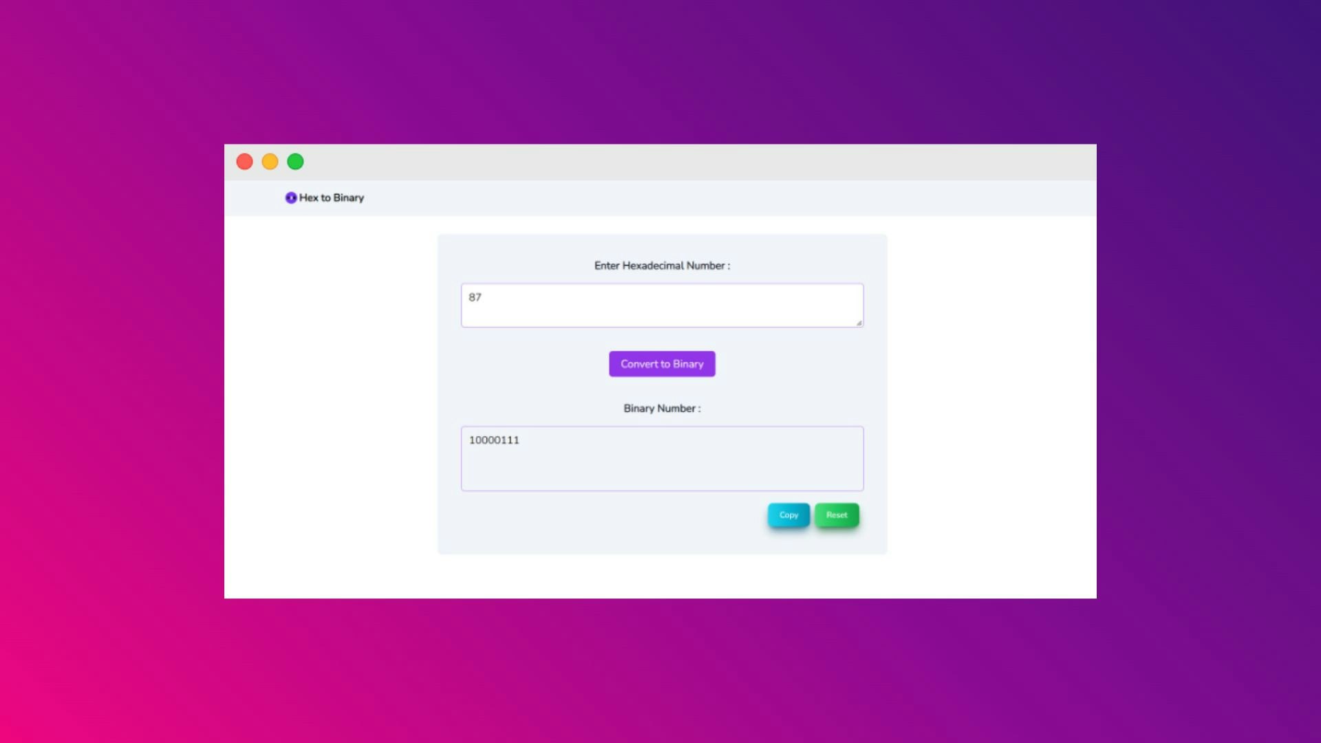 Hex to Binary  gallery image