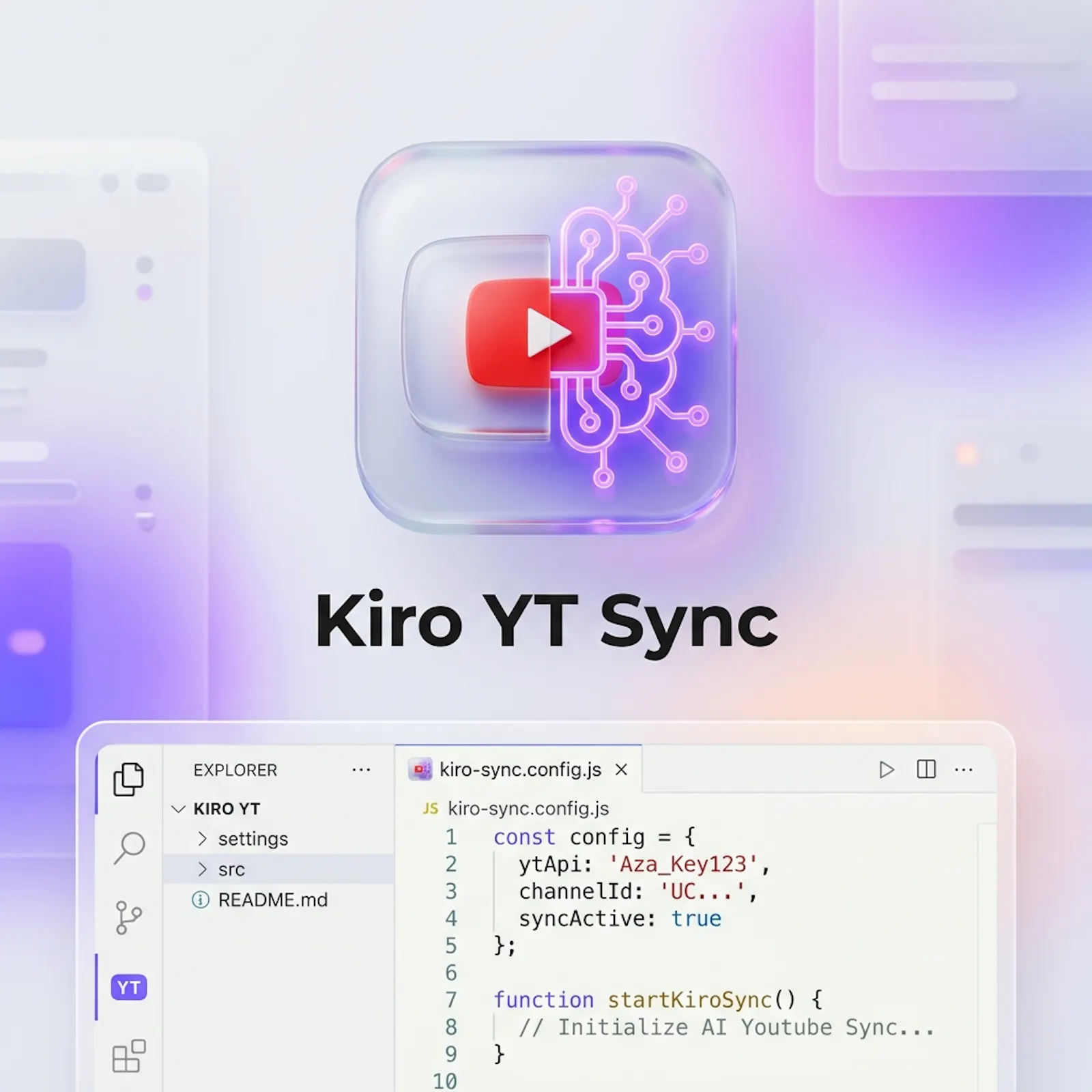 YouTube embedded on Kiro's Agentic IDE screenshot 2