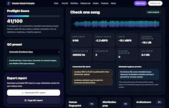 Release Lab by Creator Music Prompts gallery image