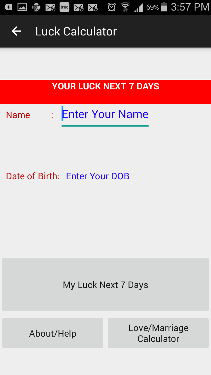 Love-Marriage-Luck Calculator gallery image