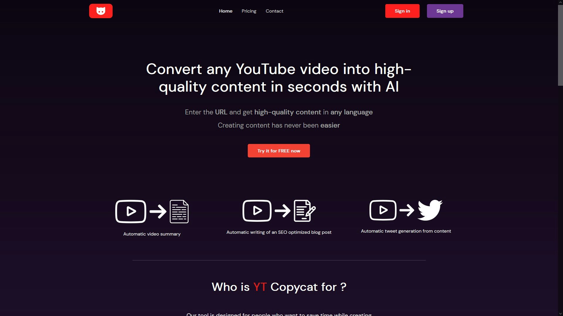 Yt नकल - किसी भी YouTube वीडियो को उच्च गुणवत्ता वाली सामग्री में बदलें मीडिया 1