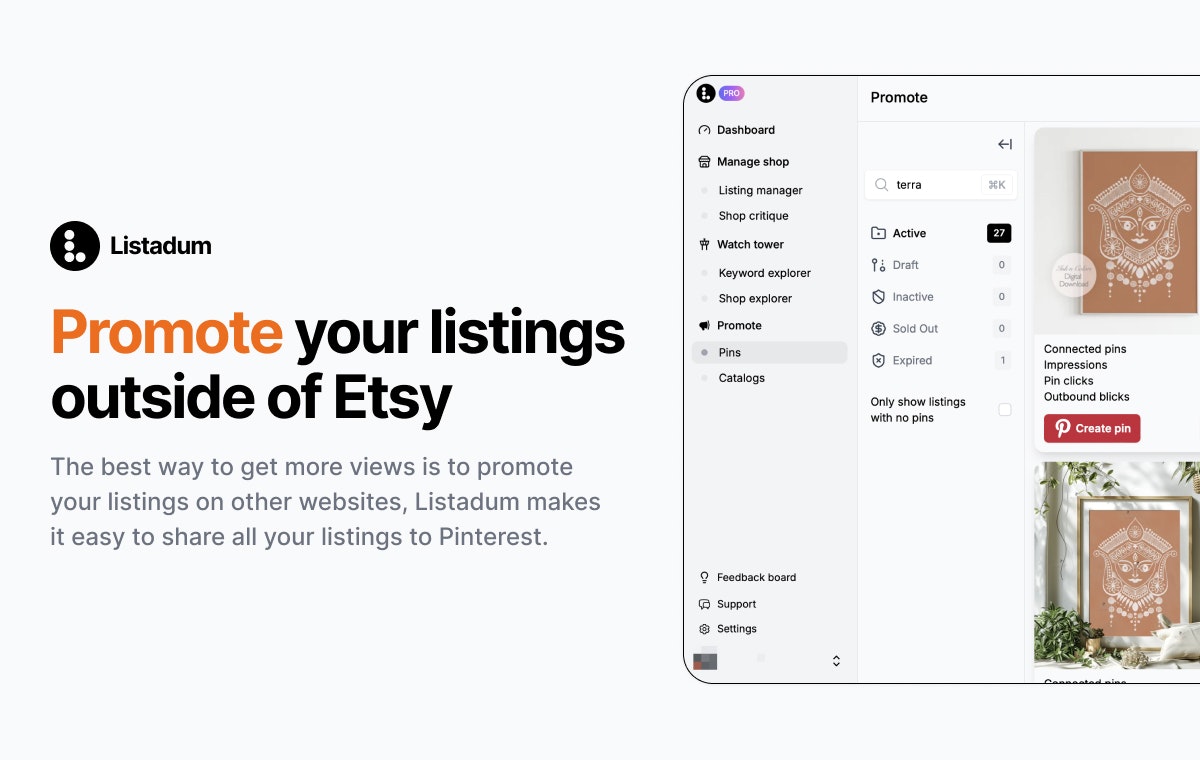 Listadum - Mejore sus ventas en Etsy con datos e IA media 4