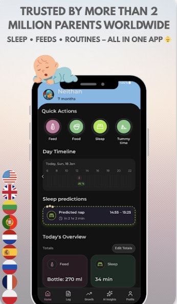 Baby Growth Tracker - Baby App - Screenshot 2 showing product features and functionality