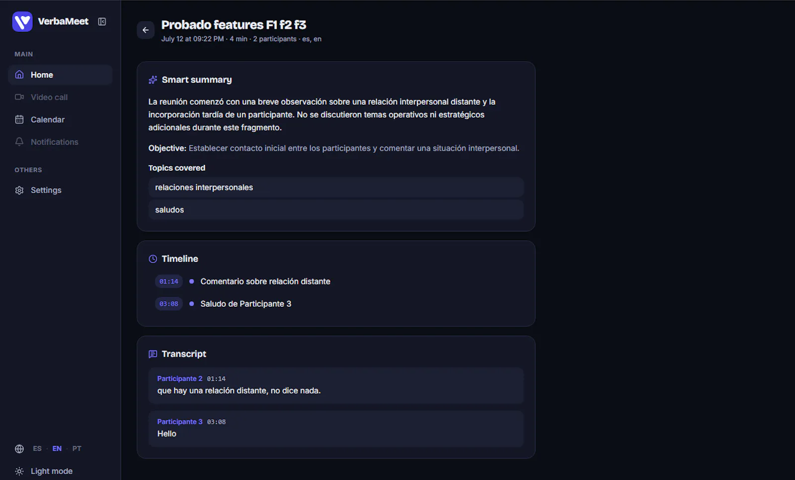 VerbaMeet screenshot 4