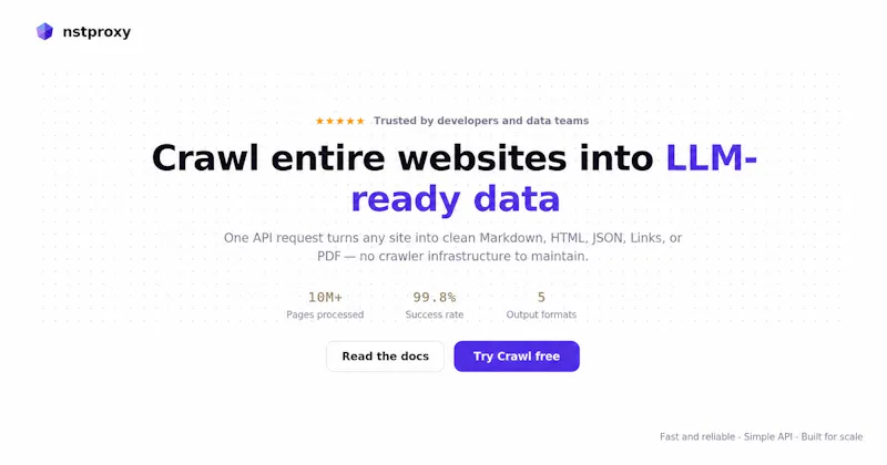 Nstproxy Crawl screenshot 1