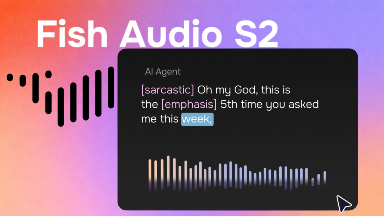 Fish Audio S2 - Main product screenshot demonstrating key features and user interface