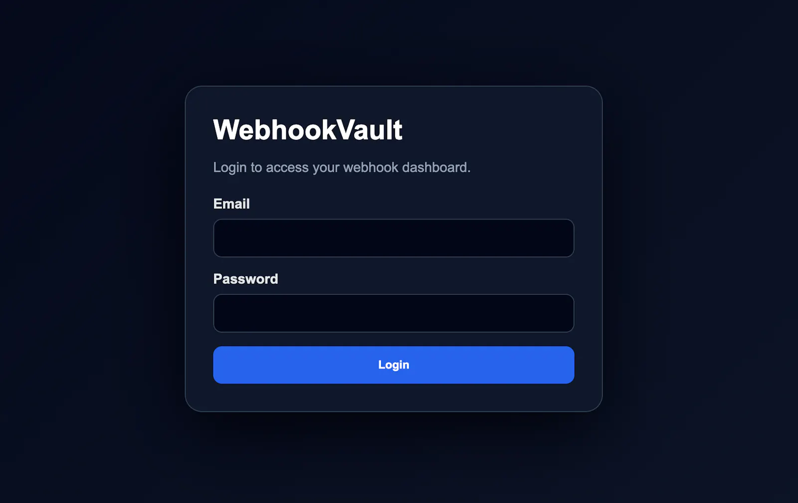 WebhookVault screenshot 1