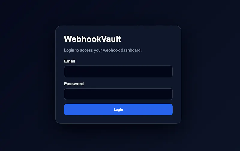 WebhookVault screenshot 1