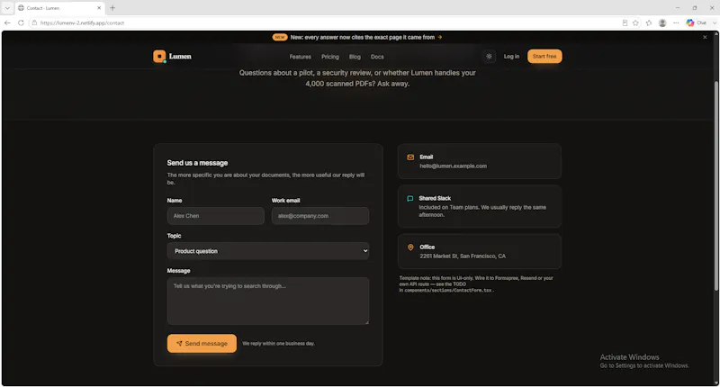 Lumen v2 screenshot 1