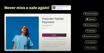Essential Preorder & Presale for Shopify gallery image