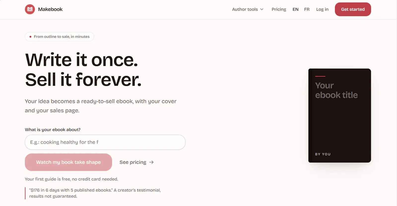 Makebook screenshot 2