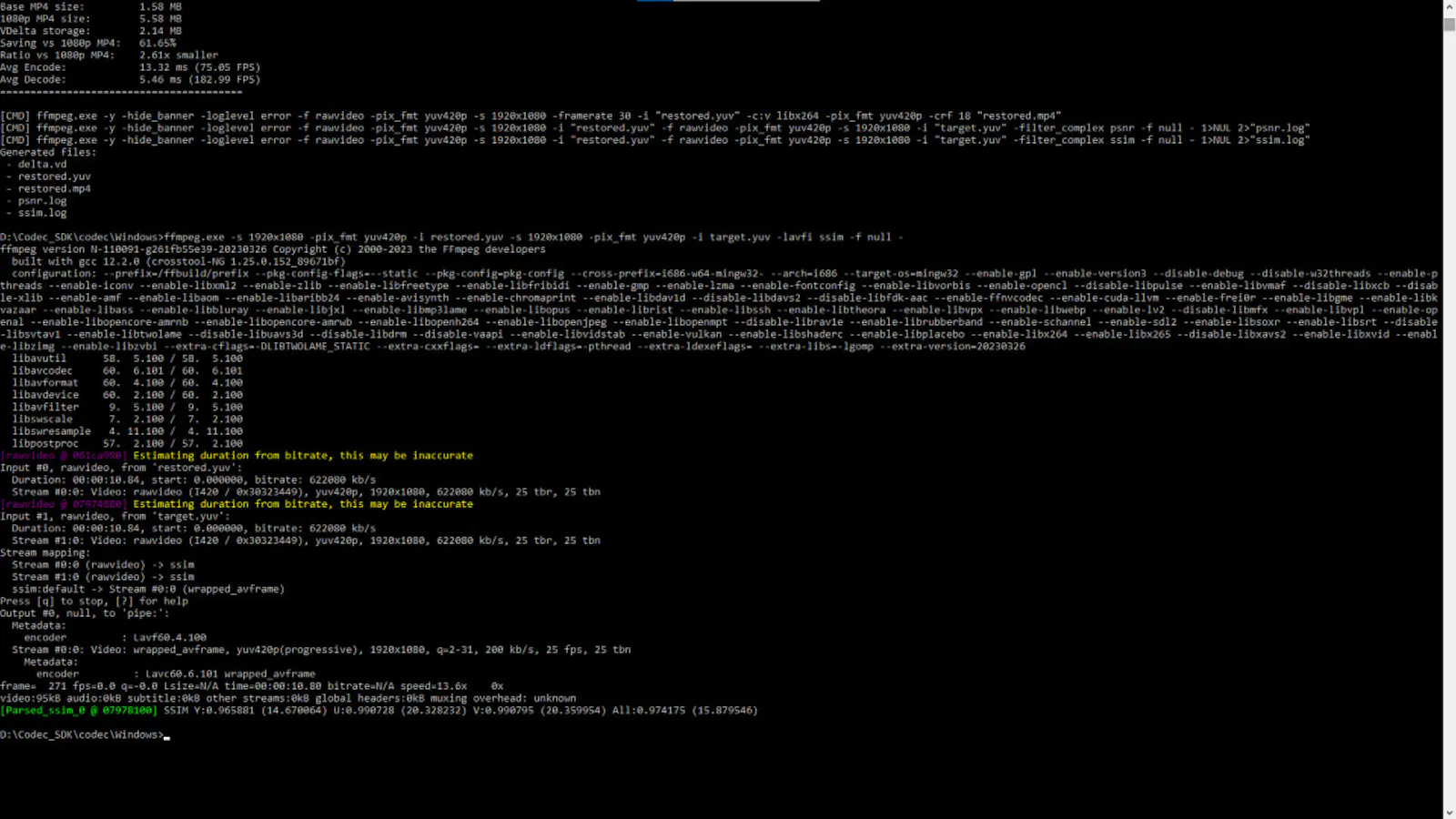 VDelta Codec SDK screenshot 2