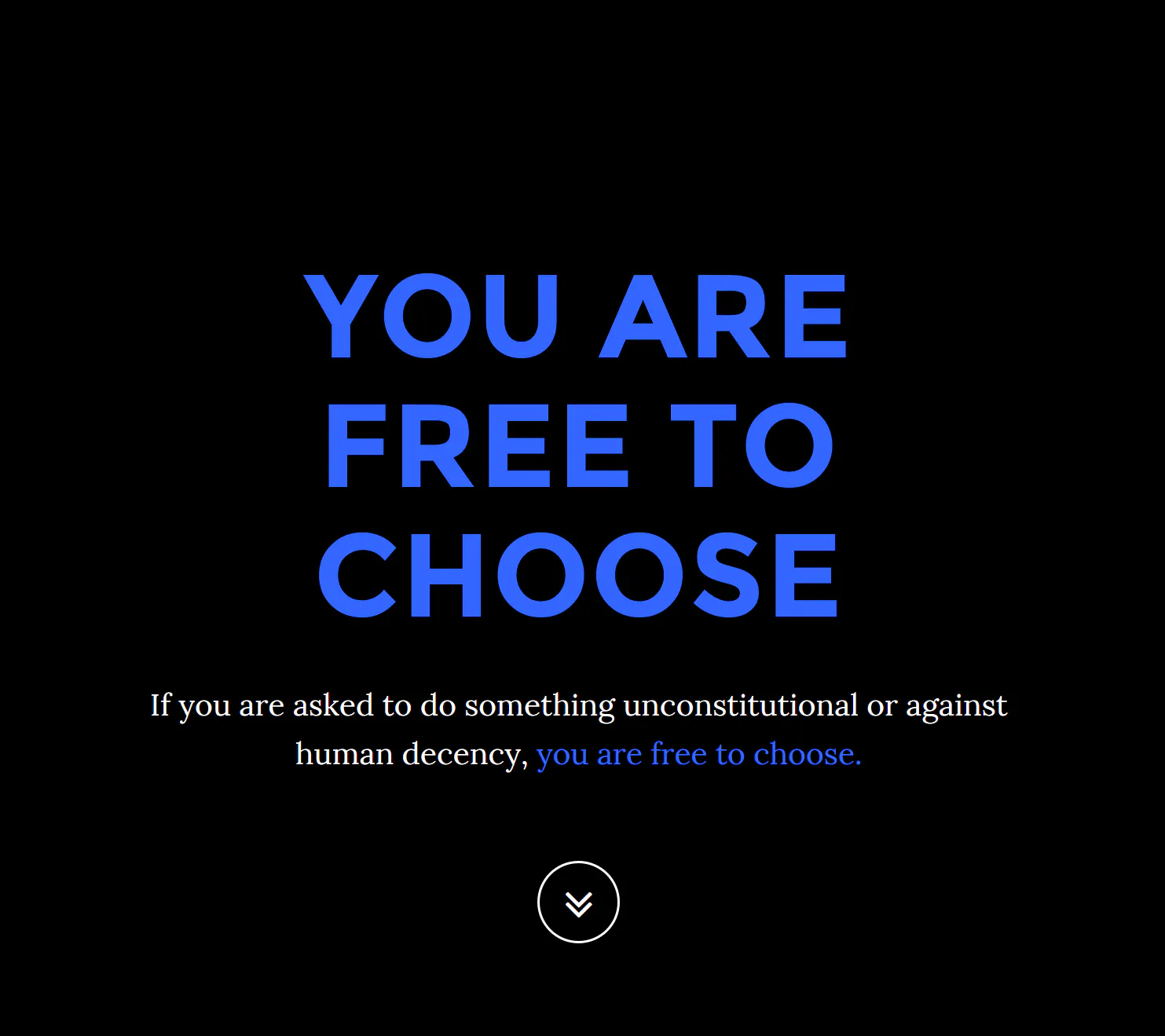 YouAreFreeToChoose.org