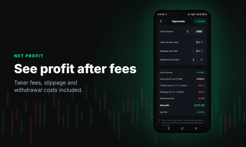 GapX: Crypto Arbitrage Scanner screenshot 3