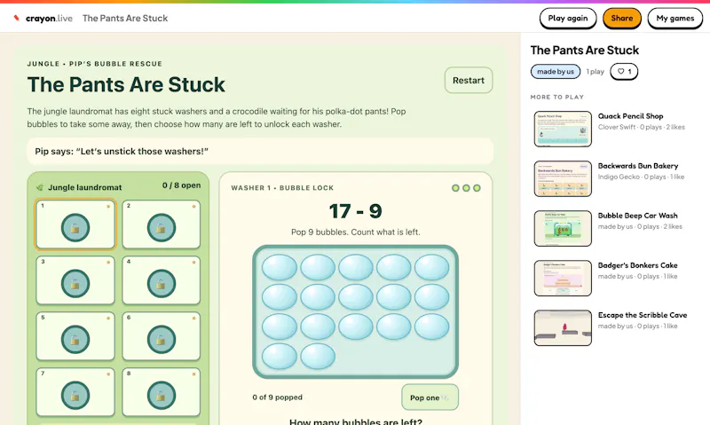 crayon.live · homework comes alive screenshot 4