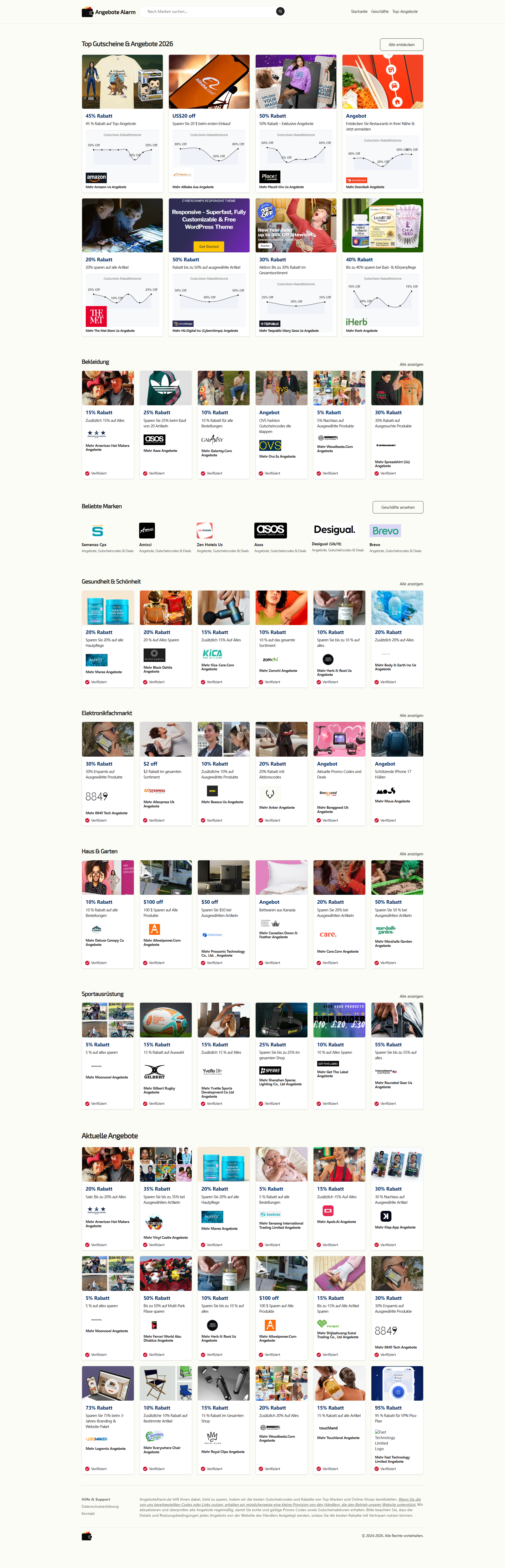 AngeboteAlarm.de - Screenshot 2 showing product features and functionality