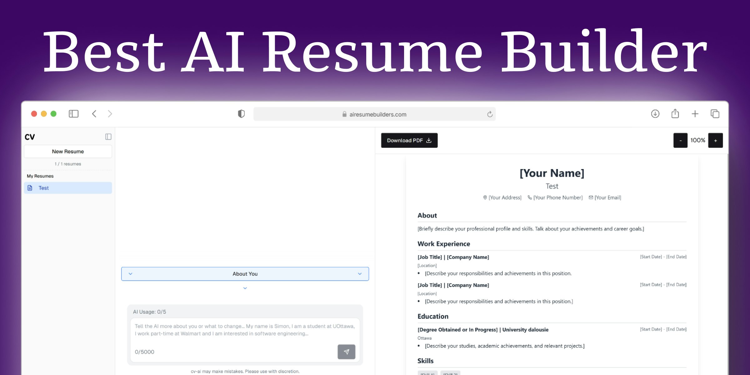 AI Resume Builder gallery image