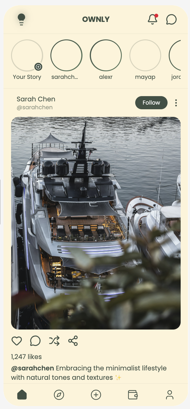 OWNLY - Screenshot 2 showing product features and functionality