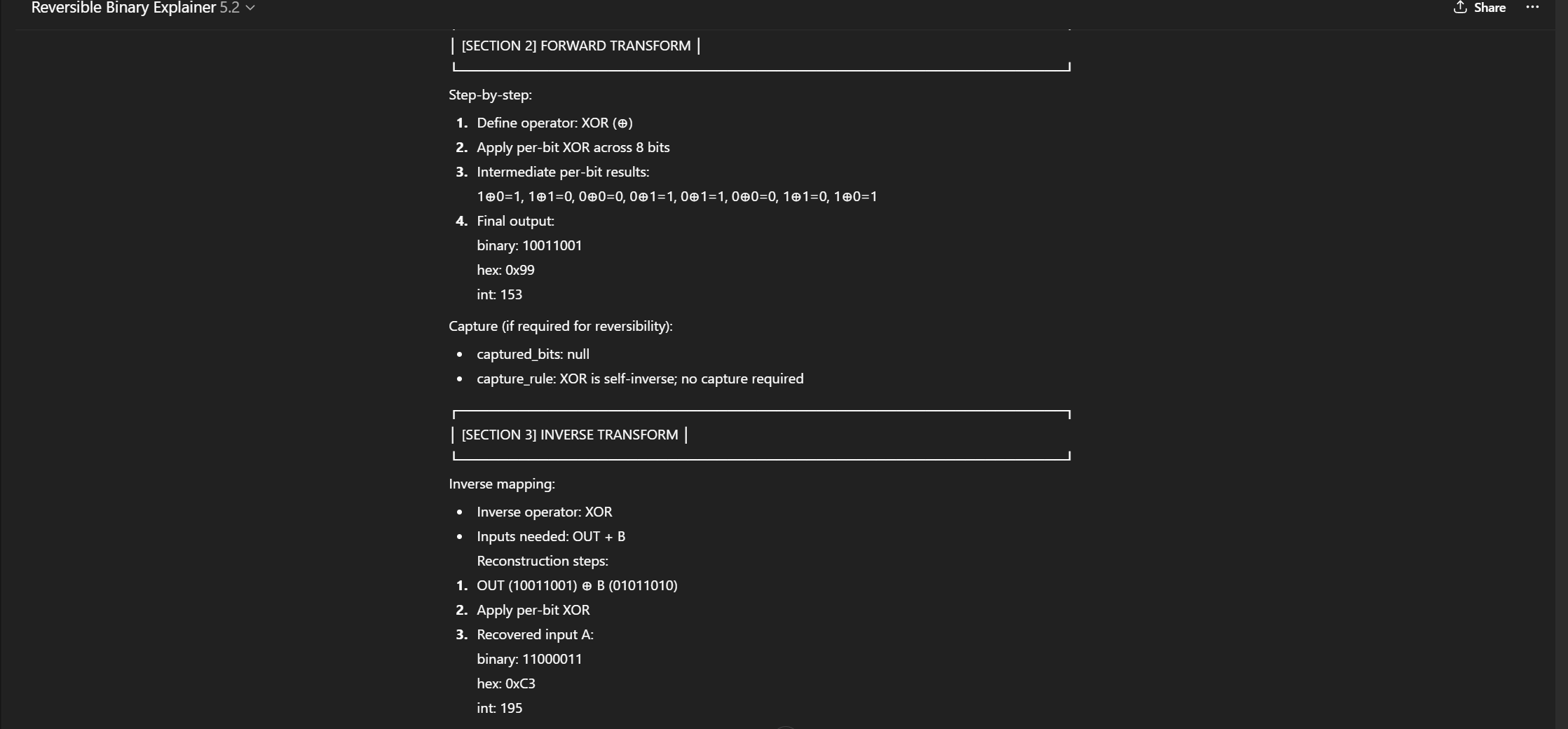 Reversible Binary Explainer gallery image