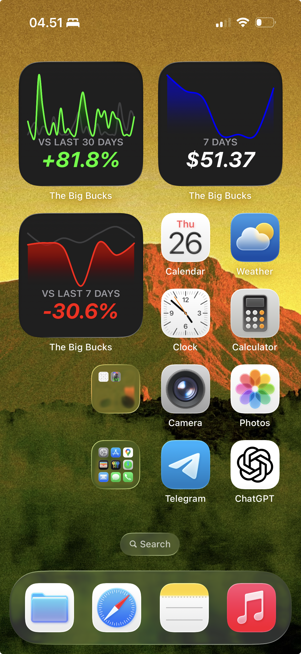 Mídia 3 de O grande dinheiro - Lindos widgets para App Store Connect