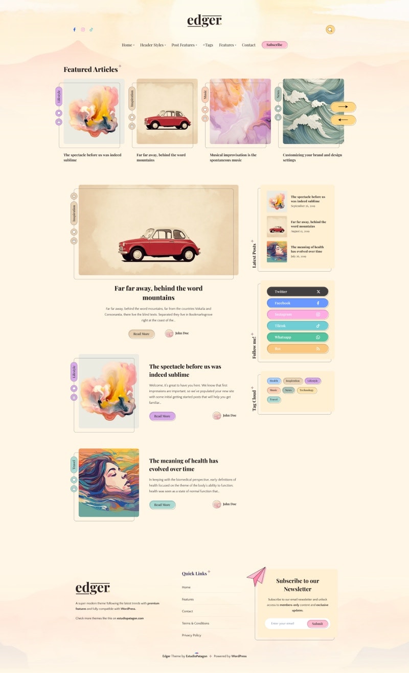 WordPressのEdgerメディア3